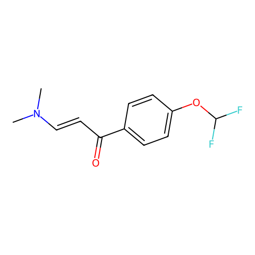 1-[4-(Difluoromethoxy)phenyl]-3-(dimethylamino)prop-2-en-1-one structure