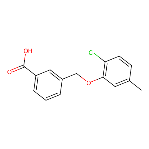3-[(2-Chloro-5-methylphenoxy)methyl]benzoic acid structure