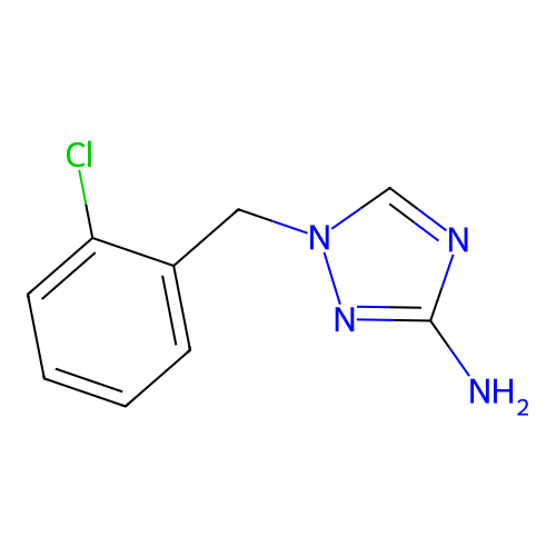 1-(2-chlorobenzyl)-1H-1,2,4-triazol-3-amine structure