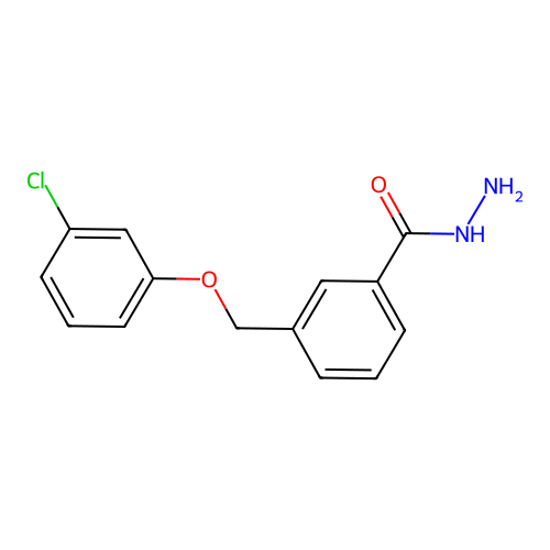 3-[(3-Chlorophenoxy)methyl]benzohydrazide structure