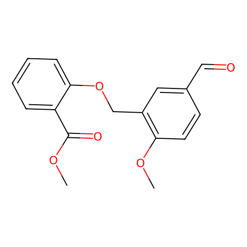 Methyl 2-[(5-formyl-2-methoxybenzyl)oxy]benzoate structure