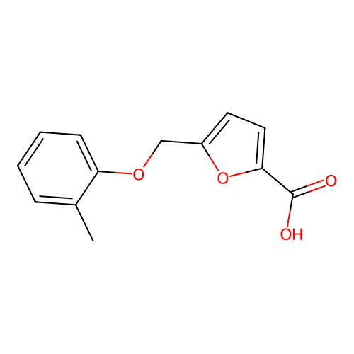 5-[(2-Methylphenoxy)methyl]-2-furoic acid structure
