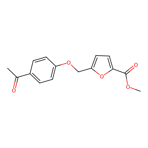 Methyl 5-[(4-acetylphenoxy)methyl]furan-2-carboxylate structure