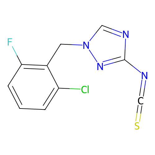 1-(2-Chloro-6-fluoro-benzyl)-3-isothiocyanato-1H-[1,2,4]triazole structure