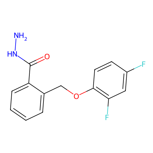 2-((2,4-Difluorophenoxy)methyl)benzohydrazide structure