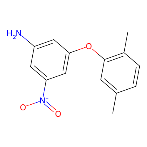 3-(2,5-Dimethylphenoxy)-5-nitroaniline structure
