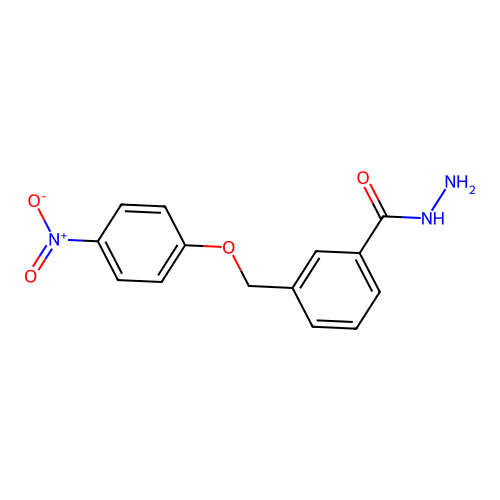 3-[(4-Nitrophenoxy)methyl]benzohydrazide structure