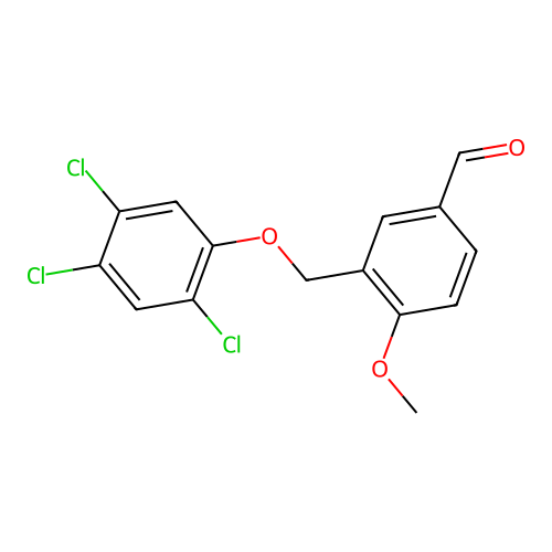 4-Methoxy-3-[(2,4,5-trichlorophenoxy)methyl]benzaldehyde structure