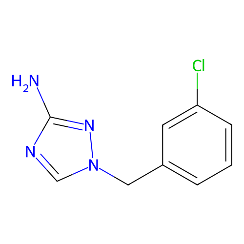 1-(3-chlorobenzyl)-1H-1,2,4-triazol-3-amine structure