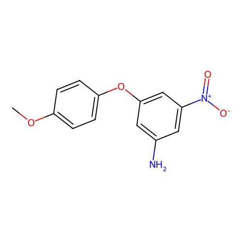 3-(4-Methoxyphenoxy)-5-nitroaniline structure