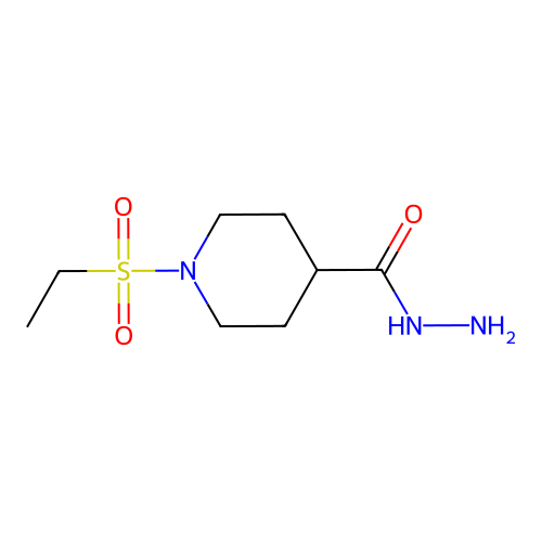 1-(Ethylsulfonyl)piperidine-4-carbohydrazide structure