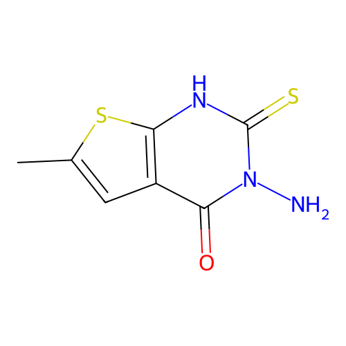3-Amino-2,3-dihydro-6-methyl-2-thioxothieno(2,3-d)pyrimidin-4(1H)-one structure