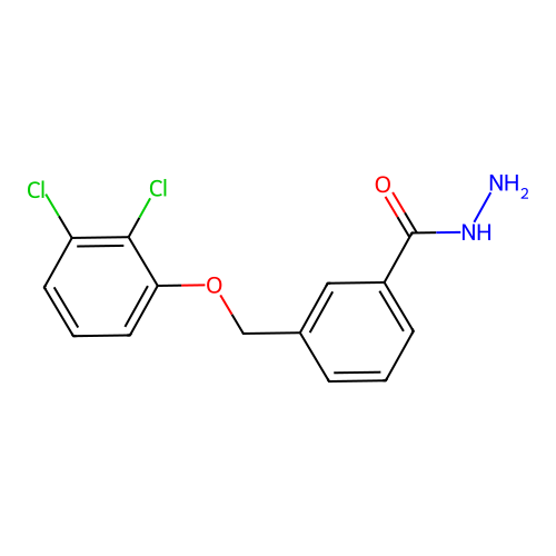 3-[(2,3-Dichlorophenoxy)methyl]benzohydrazide structure