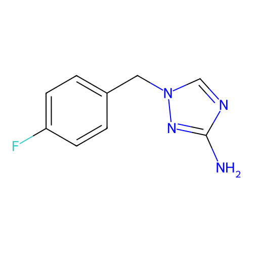 1-(4-fluorobenzyl)-1H-1,2,4-triazol-3-amine structure