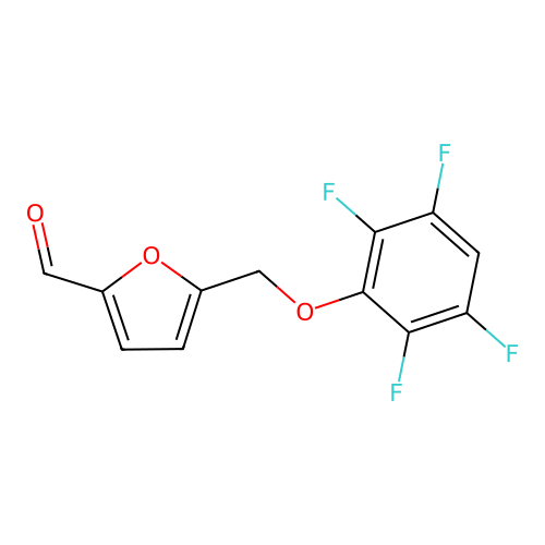 5-((2,3,5,6-Tetrafluorophenoxy)methyl)furan-2-carbaldehyde structure