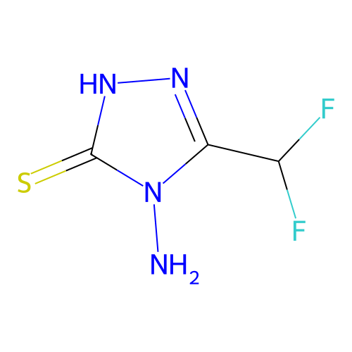 4-amino-5-(difluoromethyl)-4H-1,2,4-triazole-3-thiol structure
