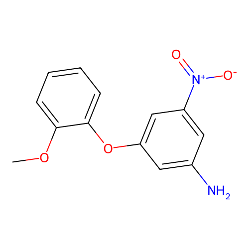 3-(2-Methoxyphenoxy)-5-nitroaniline structure