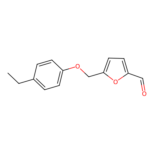 5-[(4-Ethylphenoxy)methyl]furan-2-carbaldehyde structure