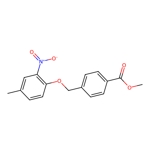 Methyl 4-[(4-methyl-2-nitrophenoxy)methyl]benzoate structure