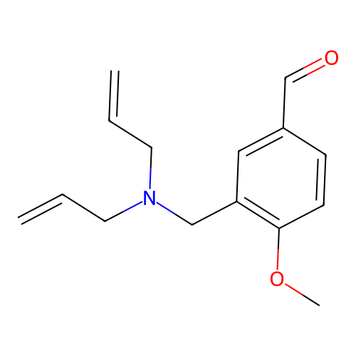 3-Diallylaminomethyl-4-methoxy-benzaldehyde structure