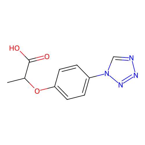 2-(4-(1H-Tetrazol-1-yl)phenoxy)propanoic acid structure
