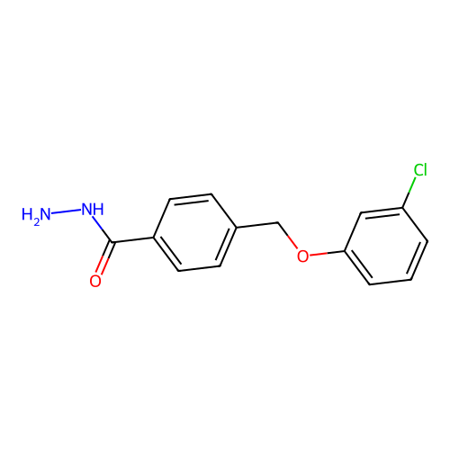 4-[(3-Chlorophenoxy)methyl]benzohydrazide structure