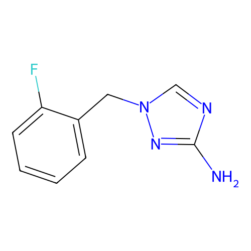 1-(2-fluorobenzyl)-1H-1,2,4-triazol-3-amine structure