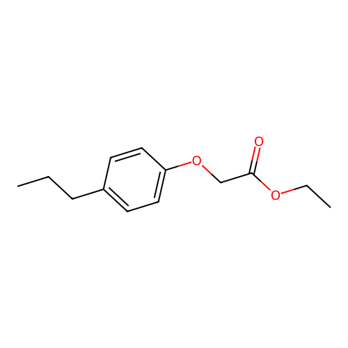 Ethyl 2-(4-propylphenoxy)acetate structure