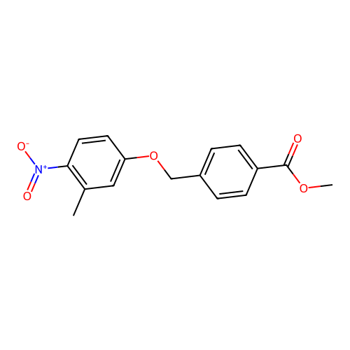 Methyl 4-[(3-methyl-4-nitrophenoxy)methyl]benzoate structure