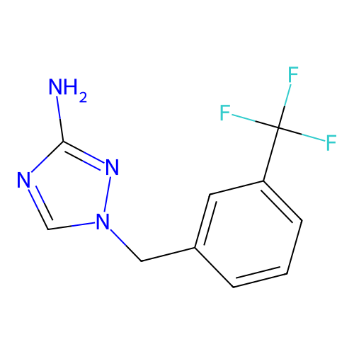 1-[3-(trifluoromethyl)benzyl]-1H-1,2,4-triazol-3-amine structure