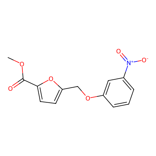 Methyl 5-[(3-nitrophenoxy)methyl]furan-2-carboxylate structure