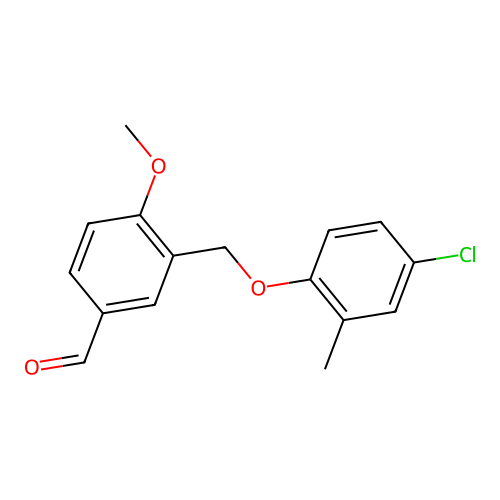 3-[(4-Chloro-2-methylphenoxy)methyl]-4-methoxybenzaldehyde structure