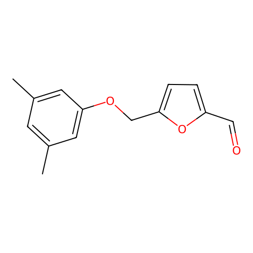 5-[(3,5-Dimethylphenoxy)methyl]furan-2-carbaldehyde structure