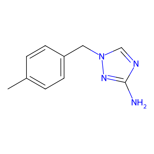 1-(4-methylbenzyl)-1H-1,2,4-triazol-3-amine structure