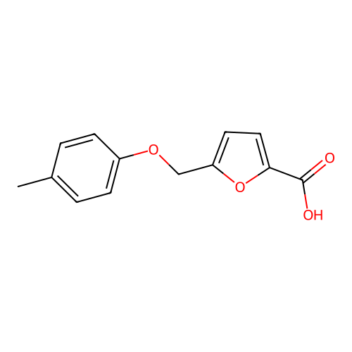 5-((4-Methylphenoxy)methyl)furan-2-carboxylic acid structure