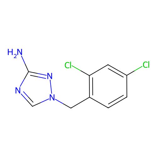 1-(2,4-dichlorobenzyl)-1H-1,2,4-triazol-3-amine structure