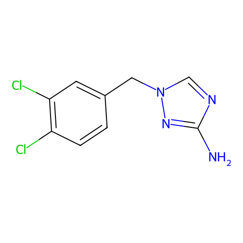 1-(3,4-dichlorobenzyl)-1H-1,2,4-triazol-3-amine structure