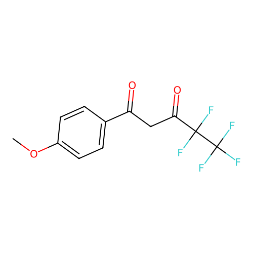 4,4,5,5,5-Pentafluoro-1-(4-methoxyphenyl)pentane-1,3-dione structure