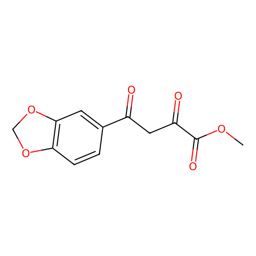 Methyl 4-(1,3-benzodioxol-5-yl)-2,4-dioxobutanoate structure