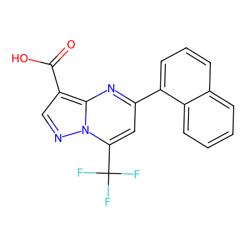 C18H10F3N3O2 structure