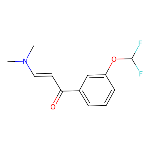 1-[3-(Difluoromethoxy)phenyl]-3-(dimethylamino)prop-2-en-1-one structure