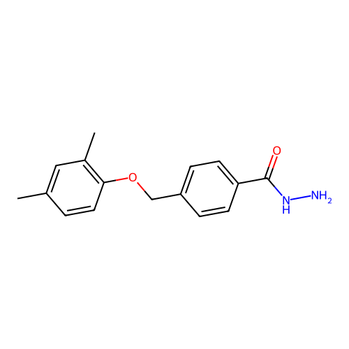 4-[(2,4-Dimethylphenoxy)methyl]benzohydrazide structure