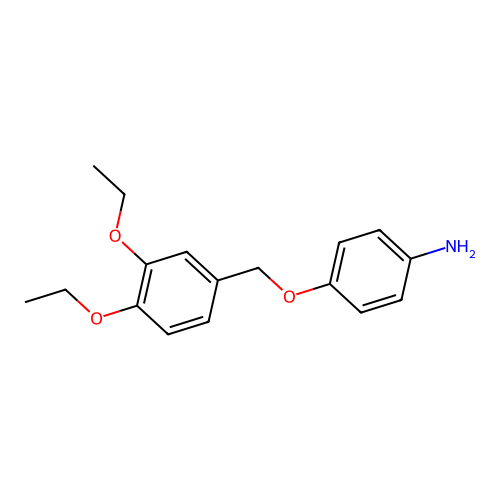 4-[(3,4-Diethoxybenzyl)oxy]aniline structure