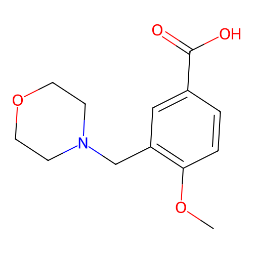 4-Methoxy-3-(morpholin-4-ylmethyl)benzoic acid structure