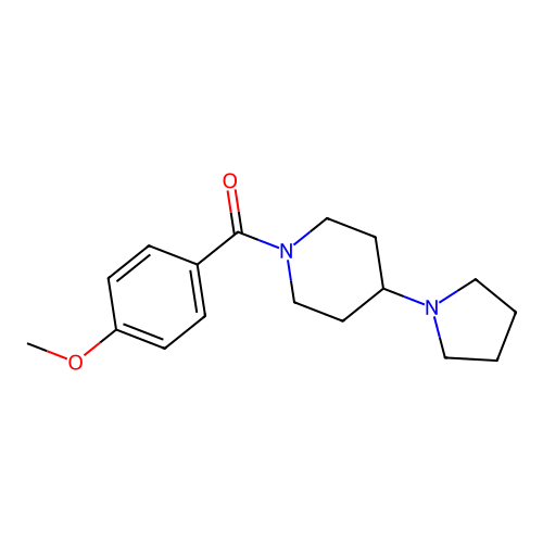 (4-Methoxyphenyl)-(4-pyrrolidin-1-ylpiperidin-1-yl)methanone structure