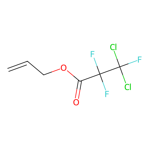 Allyl 3,3-dichloro-2,2,3-trifluoropropionate structure
