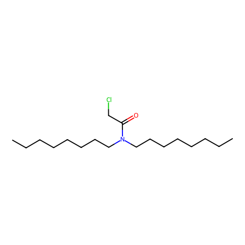 2-chloro-N,N-dioctylacetamide structure