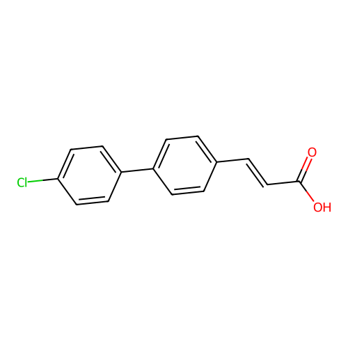 3-[4-(4-Chlorophenyl)phenyl]prop-2-enoic acid structure