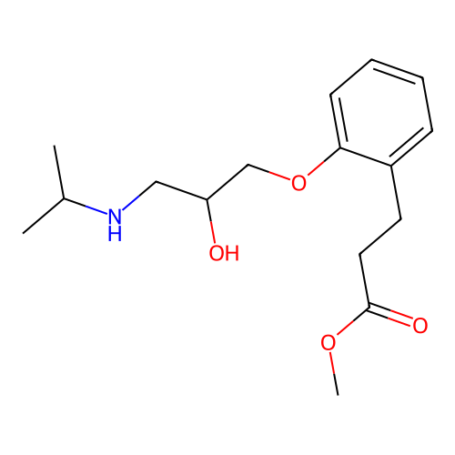 Methyl 3-(2-(2-hydroxy-3-(isopropylamino)propoxy)phenyl)propanoate structure