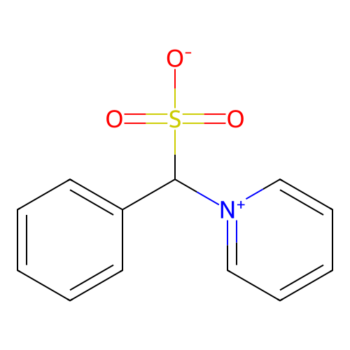 Phenyl(pyridin-1-ium-1-yl)methanesulfonate structure